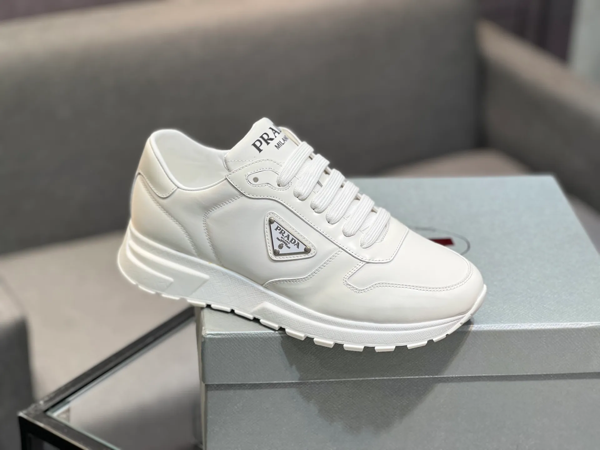 Men's shoes 💰540 PRADA "Prada" casual shoes Regular size: 38-44 (45 can be customized) Product material: Selected cowhide material, genuine leather lining, original outsole